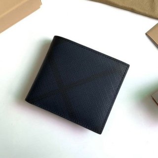 バーバリー チェック レザー 財布 本物 Bay71802