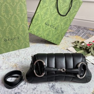 すぐ届く グッチ ホースビットチェーン スモール ショルダーバッグ 本物 764339AACU11000