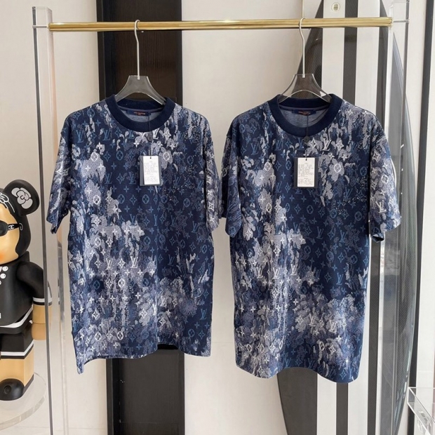 ルイヴィトン 本物 tシャツ モノグラムタイ ダイプリンテッド 1A99VL