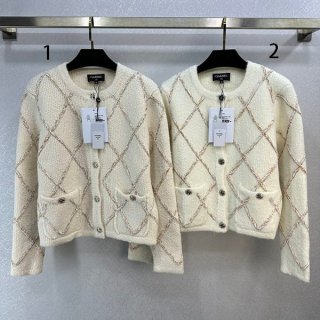可愛いシャネル 本物 パーカージャケット フード カシミヤ 2色 shw49214