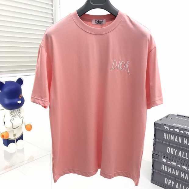 送料込ディオール Tシャツ 本物 リネン コットンジャージー deo90298