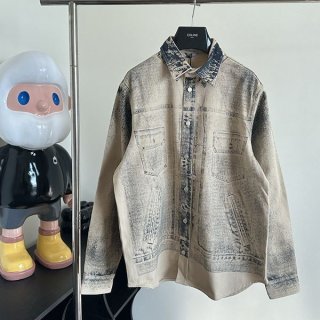 【新作2024AW】ディオール プリントデニムシャツ 本物 dex87055