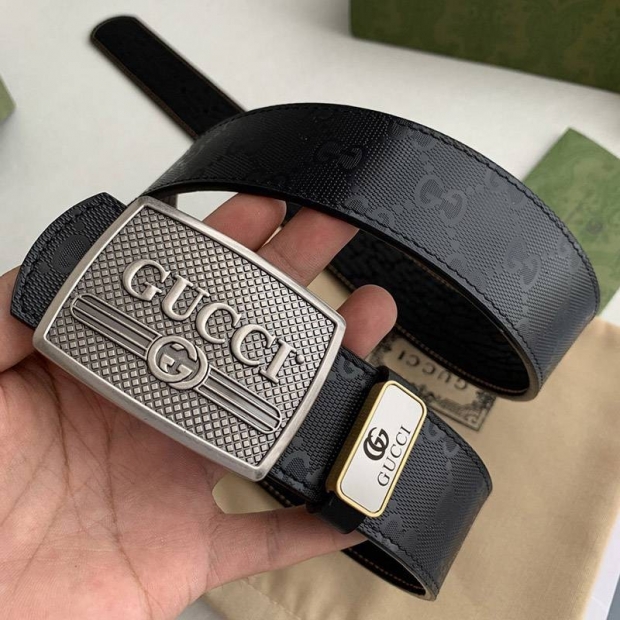 一目惚れ グッチ ユニセックス ベルト 本物 38mm guz65807