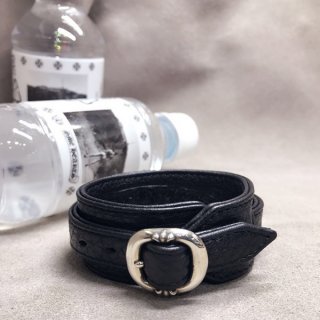 クロムハーツ GUNSLINGERガンスリンガー 本物 クロスボール レザ― ブレスレット Kuc69547