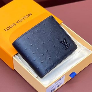 セール新作ルイヴィトン オーストリッチ ポケットオーガナイザー 折りたたみ財布 本物 N82508
