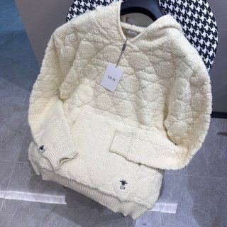 一目惚れディオール 本物 カナージュ ウール カシミヤ パーカー dey41572