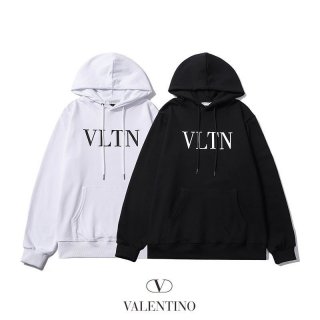 一目惚れヴァレンティノ パーカー 本物 ロゴ フーディ スウェットシャツ 2色 Vuh84871