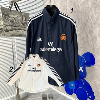 すぐ届バレンシアガ アディダス 本物 オーバーサイズシャツ 2色 bar03195