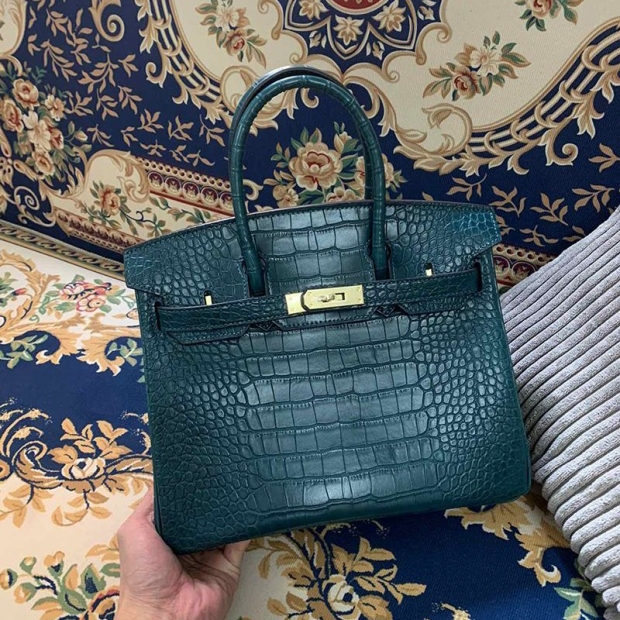 ☆超人気☆ エルメス 本物 バーキン30 ポロサス クロコダイル ニロティカス erw39899