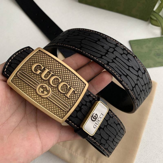 人気急上昇 グッチ ユニセックス ベルト 本物 38mm guy90127