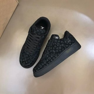 ルイヴィトン × ナイキ エアフォース1 本物 ロー バイ ヴァージルアブロー "ブラック" naw27135