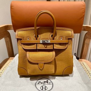 売上総額１位！エルメス バーキン 本物 カーゴ 25cm トワルゴエラン×スイフト erm70513