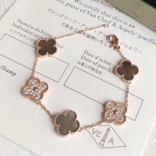 欲しい超限定ヴァンクリーフ&アーペル＊ヴィンテージ本物 アルハンブラ ブレスレット vah27940