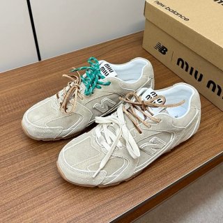 超話題!ミュウミュウとNew Balance 本物のコラボ★デニム スニーカー myk46735