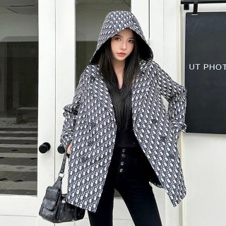 高級ブランドディオール 本物 ボクシーボタンアップコート des36623