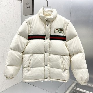 注目度NO.1 グッチ《ウェブストライプ付 ダウンジャケット本物》2way gua95333