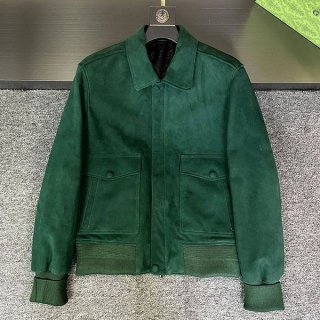 ベルルッティ レザー スクリット 本物 ボンバー ジャケット ber39326