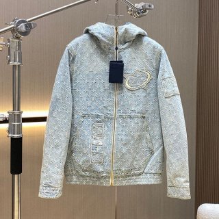 高品質ルイヴィトン NBA デニム ダウンジャケット コピー vut21832