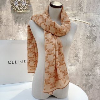 注目商品 セリーヌ モノグラム スカーフ 本物カシミア Ceb15961