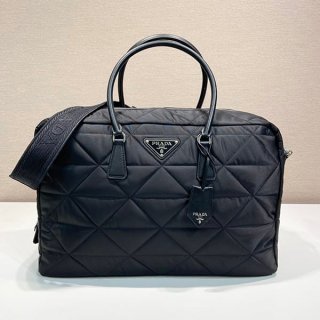 人気No1◆プラダ◆Re-Nylon トップステッチ 本物 トラベルバッグ puq62921