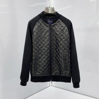 軽量！ルイヴィトン メンズ 本物 レザーアンドニットウールブルゾン 1ABJ1T