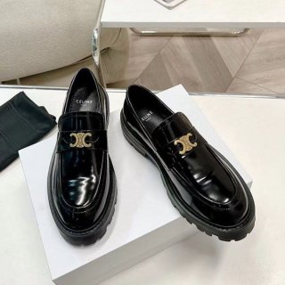 最安値挑戦 セリーヌ マーガレット 本物 ローファー Cee60649