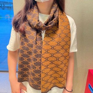 絶対欲しい！可愛いセリーヌ フリンジスカーフ カシミア 本物 Ceb09445