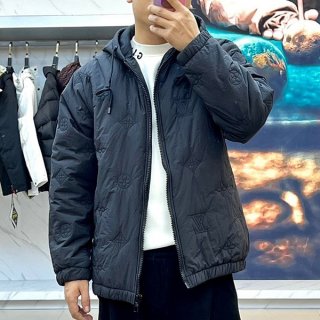 高級ブランドルイヴィトン 本物 モノグラムキルテッドフーデッドブルゾン 1AFA69