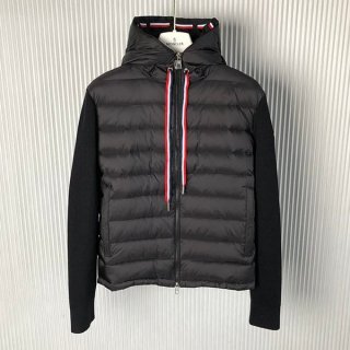 すぐ届モンクレール ロゴ ナイロン パッド入り フーディ 本物 I10919B00005 M1367780