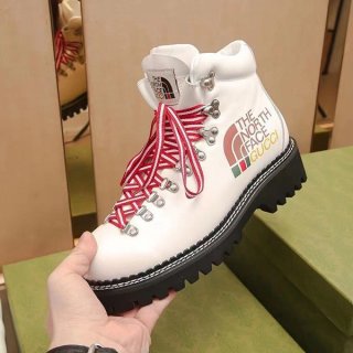 大人気!グッチ ノースフェイス メンズ ショートブーツ 本物 guu41161