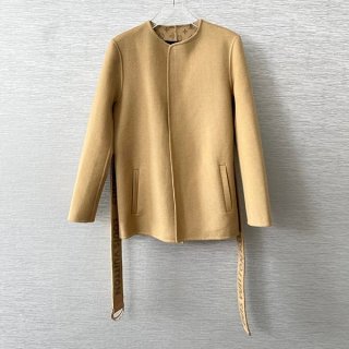 世界中で大人気ルイヴィトン ウール ノーカラーコート 本物 モノグラム vuv23999