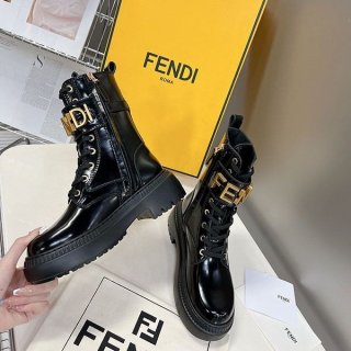 追跡付 フェンディ グラフィ 本物 FF柄 バイカーブーツ feu27412