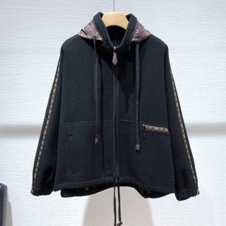 ルイヴィトン モノグラム 本物 ダブルサイドパーカー ウール vua02636