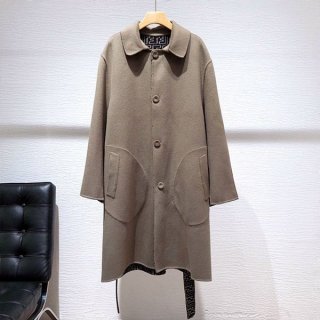 送料無料 フェンディ プリントウール／シルク コート 本物 fec79174
