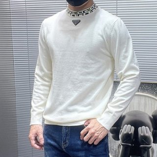 即発送プラダ スーパーファインウールクルーネックセーター 本物 puh44146