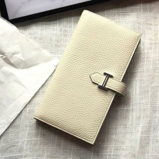 入手困難エルメス 本物 Bearn ベアンスフレ エプソン長財布 erv80728