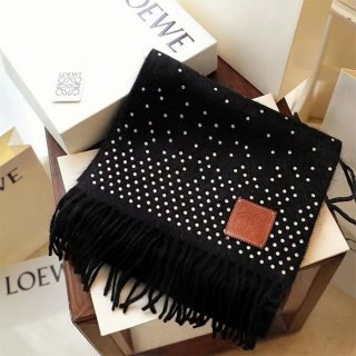 ロエベ アナグラム マフラー 本物 (ウール&カシミヤ) lob08771