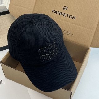 お洒落にミュウミュウ ベースボールキャップ 本物 myr05873