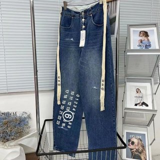 セール新作 エムエムシックス オーバーサイズワイド ジーンズ Maw44917 セール新作 エムエムシックス オーバーサイズワイド ジーンズ Maw44917
