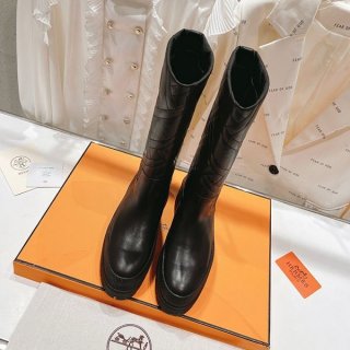 【女性の憧れ☆】エルメス 厚底 ショートブーツ 本物 ert27094