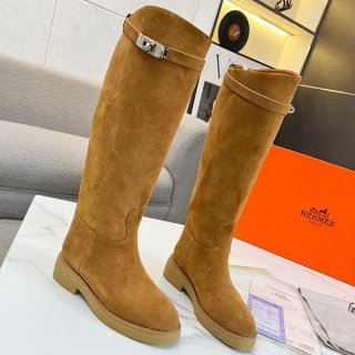 超希少★レア！エルメス ケリーパラジウムループ ブーツ 本物 erp06398