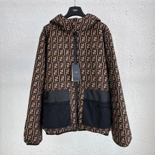 フェンディ ウィンドブレーカー 本物◆Brown◆ fep13481
