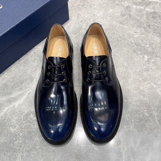 【人気商品】ディオール レザー ローファー 革靴 本物 ded13706