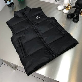 【大特価】バレンシアガ COSY ロゴプリント ダウンベスト ジレ 本物 bav70195