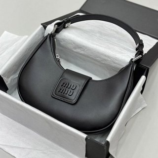 超話題!ミュウミュウ nappa leather shoulder 本物 ショルダーバッグ myr05951