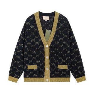 大人気!グッチ GGコットンラメ ファブリック 本物 カーディガン guq43179