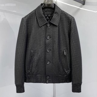 完売必至ボッテガ ヴェネタ 本物 ラム レザー アノラック プルオジャケット bob58564
