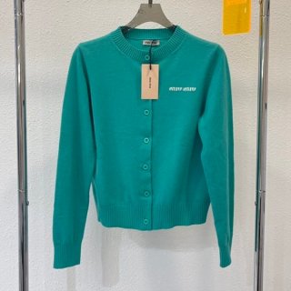 【大特価】ミュウミュウ 本物 カシミヤニットカーディガン myh56773