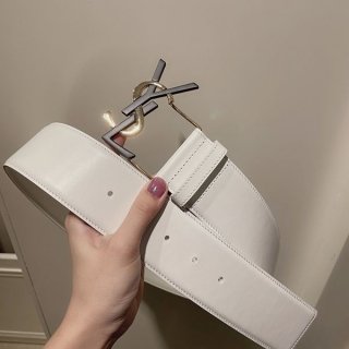 サンローラン モノグラムベルト レザー 本物 Sau47765