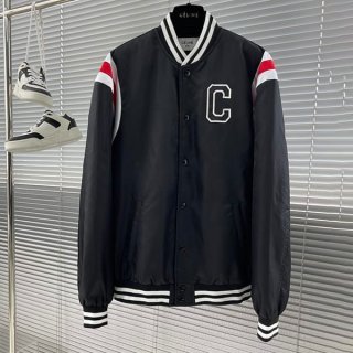 入手困難セリーヌ 本物 テディロゴ アップリケ ジャケット Cez05687